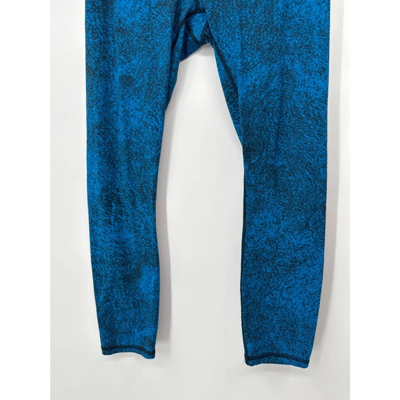 Lululemon Wunder Under Legging Luon Spray Jacquard Shocking Blue Black Size 8 - Picture 3 of 9